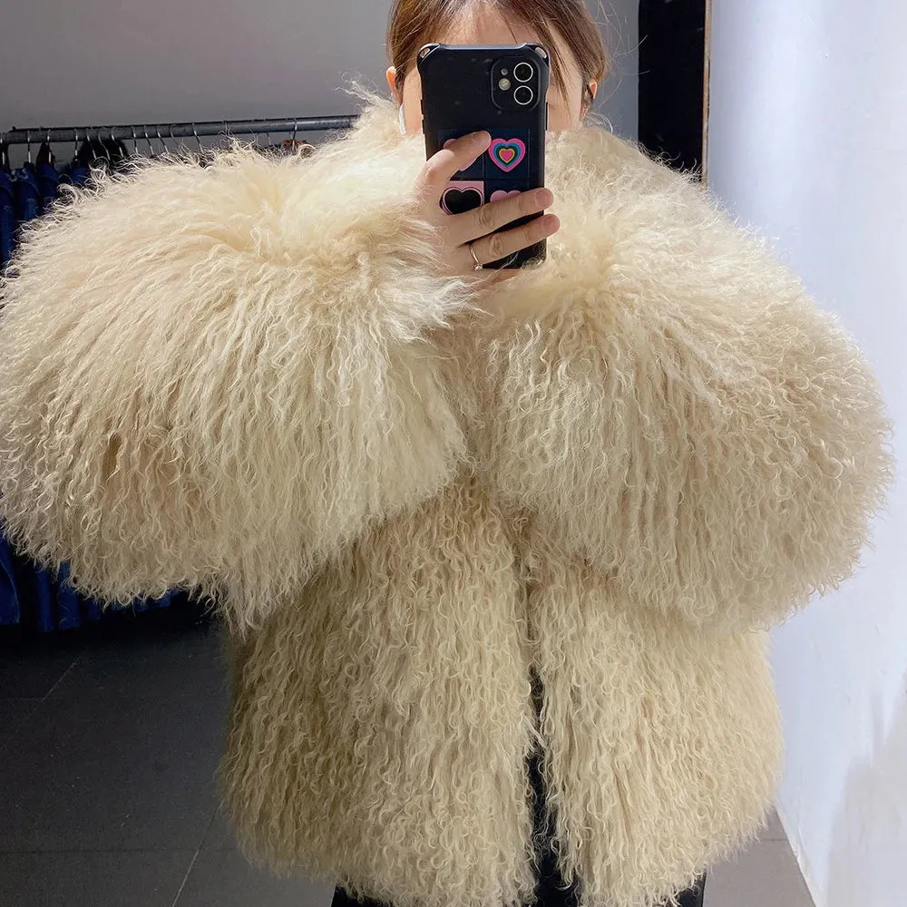 Authentic Luxurious Fluffy Fur Jacket