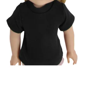 Black T-Shirt for 14 1/2-inch Dolls