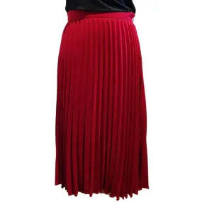 Federation red pleated skirt, size 8