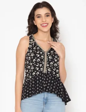Flawless Women Floral Cotton Top | OROZCO
