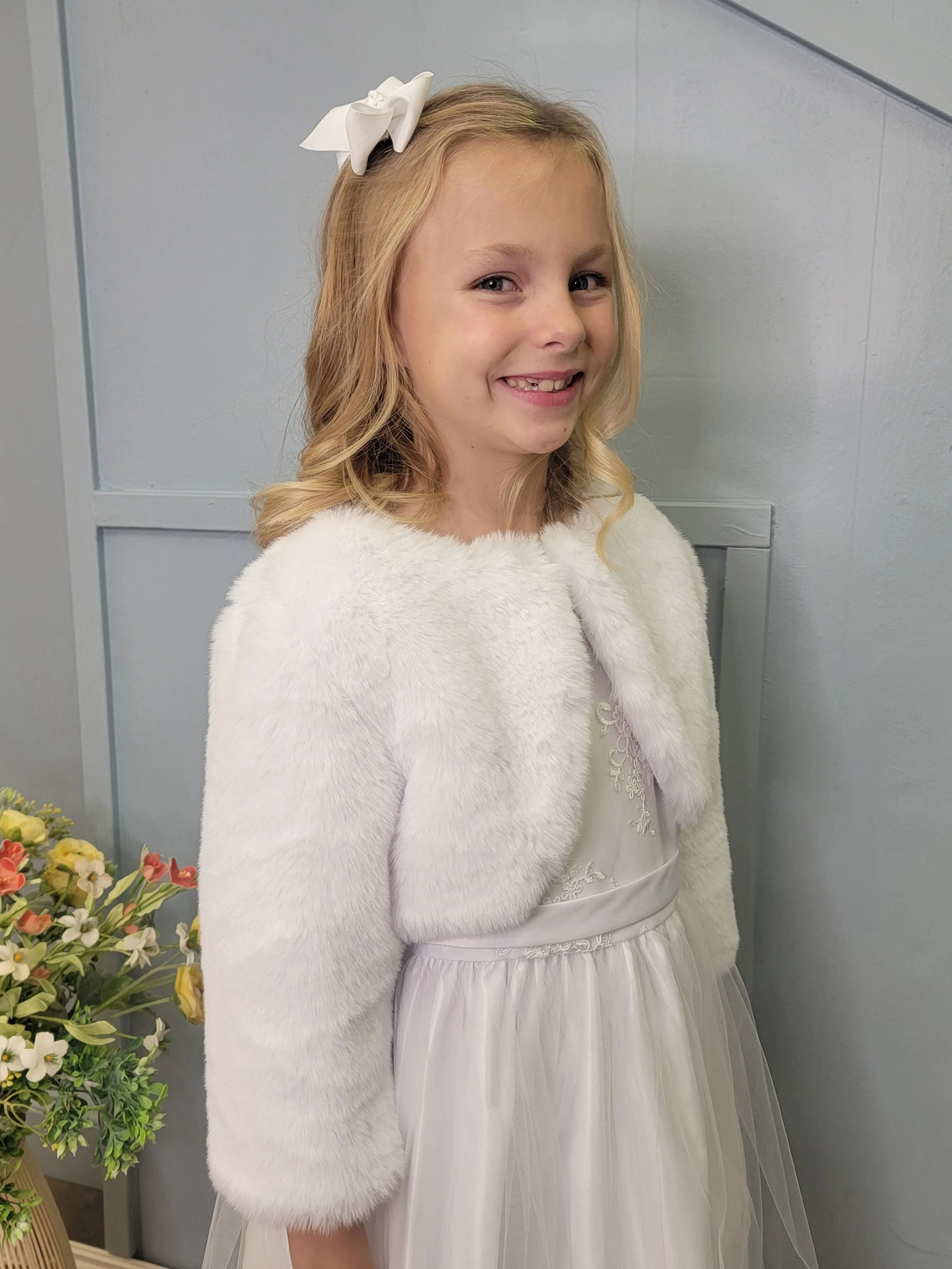 Girls Faux Jacket