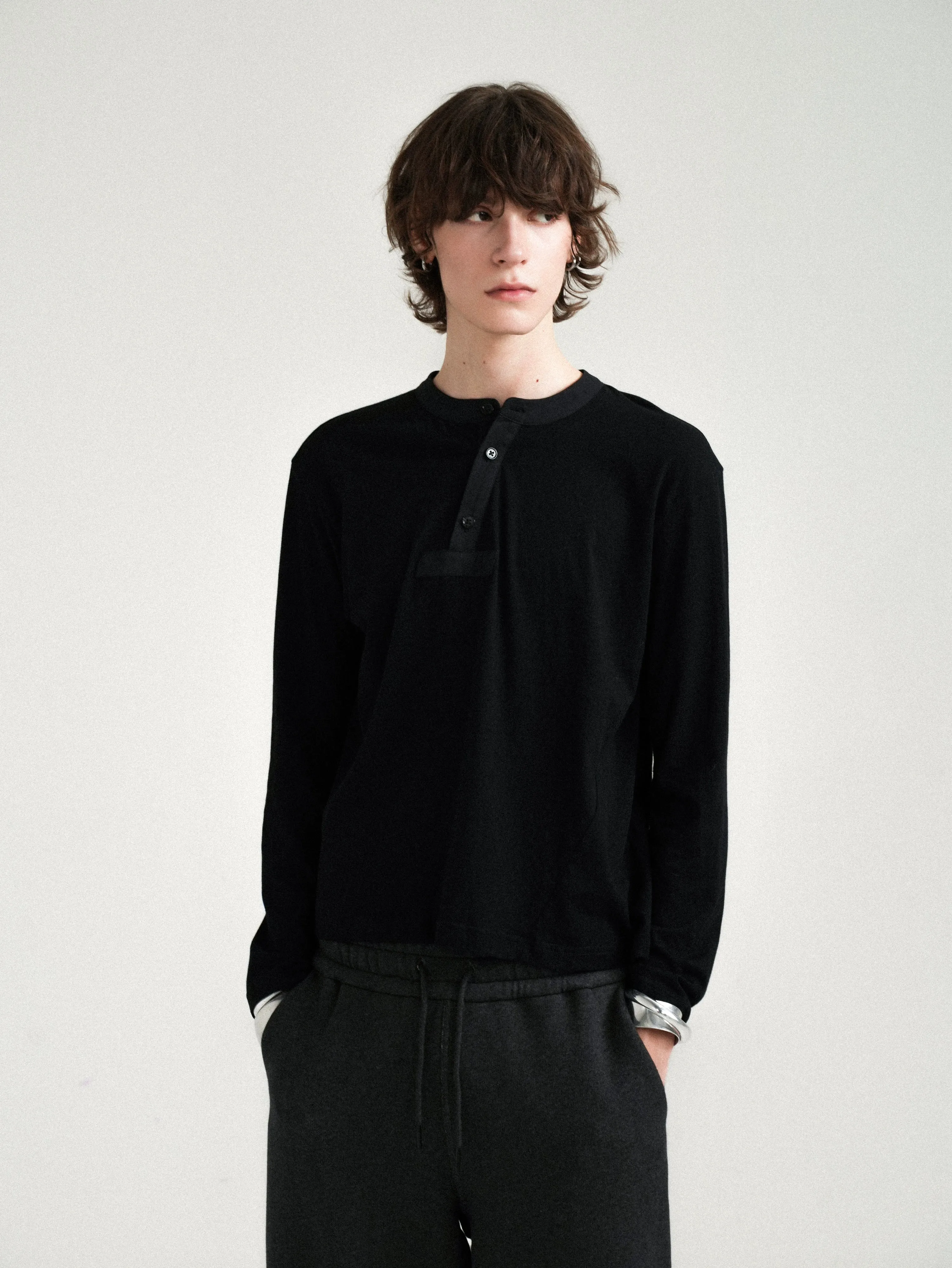 Henley Collar Lightweight Shirt