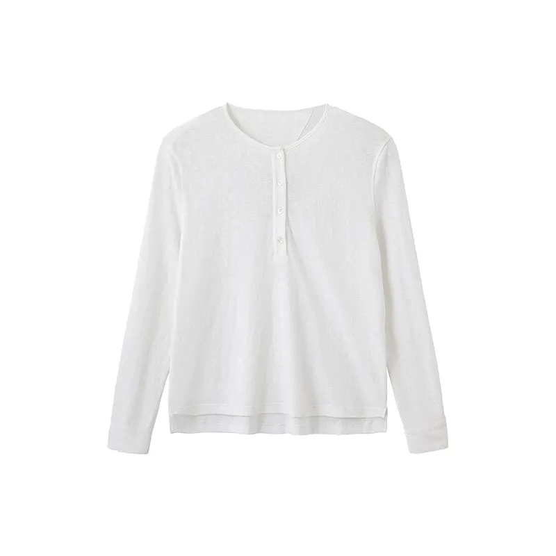 Henley Collar T-Shirt