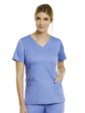 Maevn Double V-Neck Scrub Top