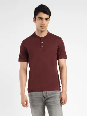 Men's Solid Henley T-Shirt