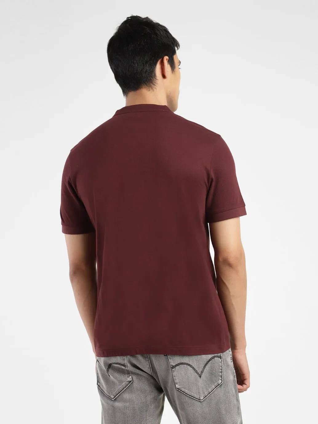 Men's Solid Henley T-Shirt