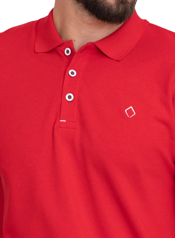 Racing Red Basic Polo