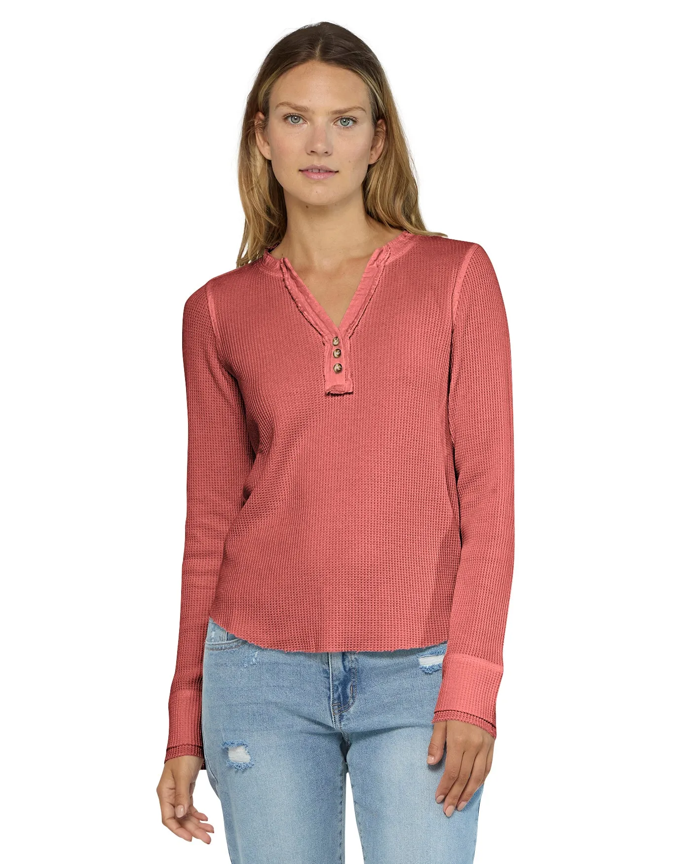 Reardan Waffle Knit Henley