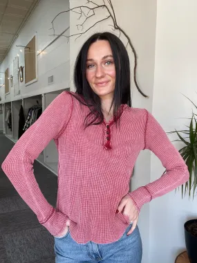 Reardan Waffle Knit Henley