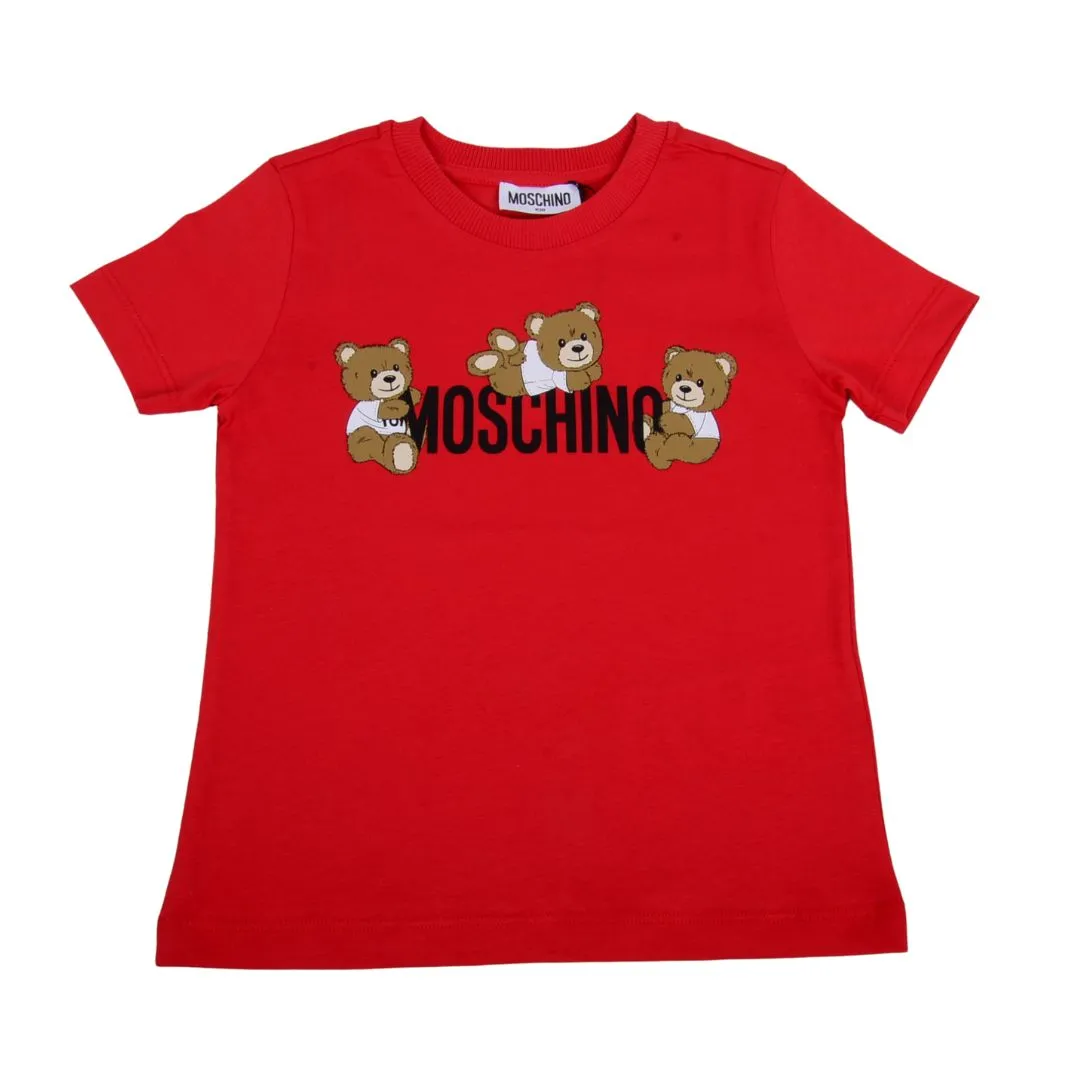 Red Teddy & Logo T-Shirt
