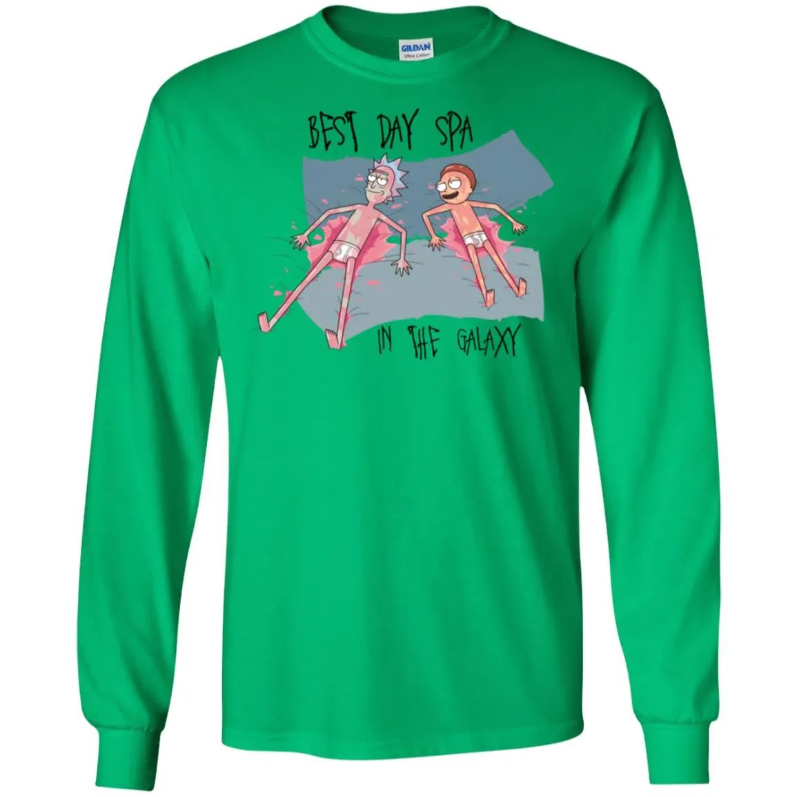 Rick And Morty Best Spa Day In The Galaxy Men Long SLeeve Shirt