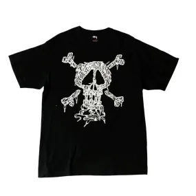 STUSSY LACE SKULL TEE  (L)