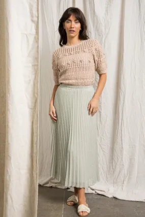 The Meg Print Pleated Maxi Skirt