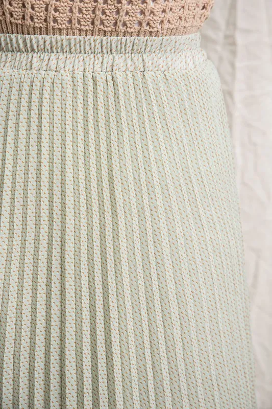 The Meg Print Pleated Maxi Skirt