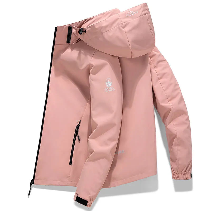 Tommy™ logo print capuchon waterdicht met rits parka winterjas