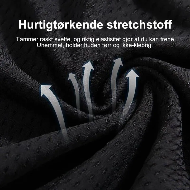 Training pants in ice silk for men - black