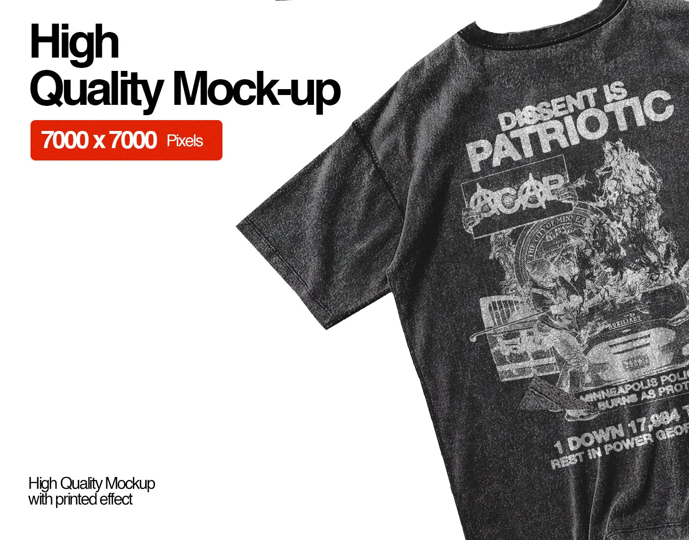 WASHED T-Shirt Mockup